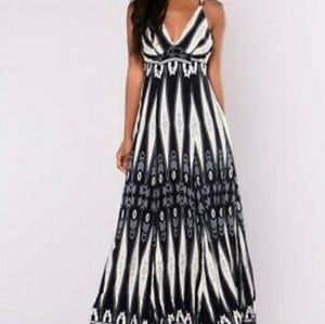 NWT Fashion Nova tribal maxi dress